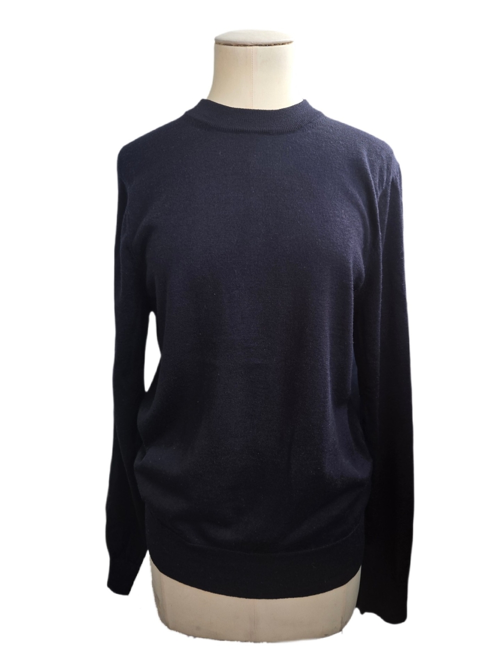 Sandro Men's Crewneck Sweater Dark Navy Size M